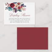 Boho Chic Baby shower Display Shower Informatiekaartje (Voorkant / Achterkant)