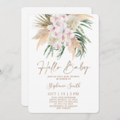 Boho Chic Baby shower Invitation Kaart (Voorkant / Achterkant)
