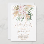 Boho Chic Baby shower Invitation Kaart (Voorkant)