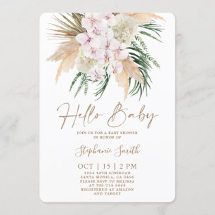 Boho Chic Baby shower Invitation Kaart