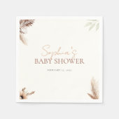 Boho Chic - Baby shower - Papier Napkin Servet (Voorkant)