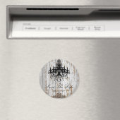 boho chic barn wood rustige country bruiloft magneet (Insitu (Vaatwasser))