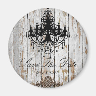 boho chic barn wood rustige country bruiloft magneet