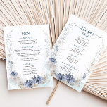 Boho Chic Beach Bestemming Hampton Wedding Menu<br><div class="desc">Maak uw feest aan zee compleet met deze dubbelzijdige strandtrouwkaart, ontworpen in etherisch zacht blauw en neutrale tinten. Met waterverf handgeschilderde schelpen en koralen is dit elegante menu ideaal voor bruiloften aan de oceaan, aan het strand, in het resort of op de bestemming. Aan de ene kant wordt het menu...</div>