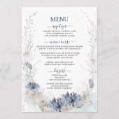 Boho Chic Beach Bestemming Hampton Wedding Menu (Voorkant)