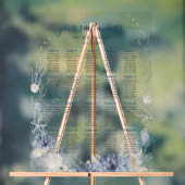 Boho Chic Beach Coastal Wedding Zitting Grafiek Acryl Bord (Neutraal)