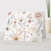 Boho Chic bedankkaart Kaart (Achterkant)