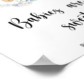 Boho chic beer baby's zijn zoet poster (Hoek)