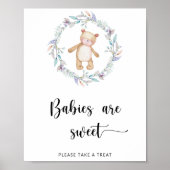 Boho chic beer baby's zijn zoet poster (Voorkant)