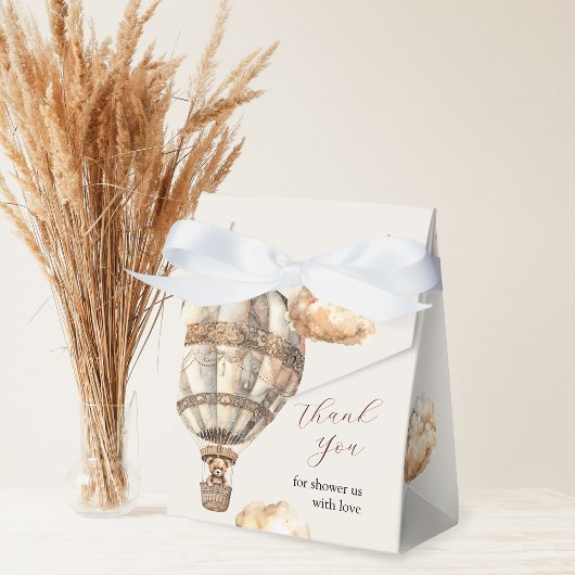 Boho Chic Beer Luchtballon Baby shower Favor Box Bedankdoosjes