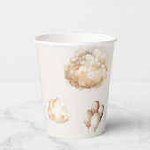 Boho Chic Beer Luchtballon Baby shower Papieren be Papieren Bekers (Achterkant)