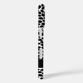 Boho Chic Black en White Abstract Floral Pattern Case-Mate iPhone Case (Achterkant / Rechts)