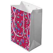 Boho Chic Blad Patroon Medium Cadeauzakje (Voorkant Gekanteld)