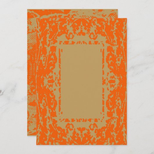 Boho Chic Blank Uitnodiging Kaart voor Personaliza (Voorkant / Achterkant)