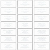 Boho Chic Blauwgroen en witte gast Adresetiketten Sticker (Voorkant)