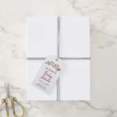 Boho Chic  Bloemen Baby shower Gift Labels Cadeaulabel (Met Touw)