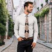 Boho Chic Bloemen Maroon Personaliseren Initiaal Stropdas