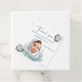 Boho Chic Bloemen Meisjes Doop Bedankjes Labels (In situ)