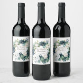 Boho Chic Bloemen Meisjes Doop Wijn Etiket (Flessen)