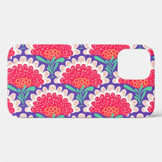 Boho Chic Bloemen Print. Case-Mate iPhone Case (Achterkant (horizontaal))