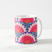 Boho Chic Bloemen Print. Koffiemok (Voorkant rechts)