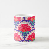 Boho Chic Bloemen Print. Koffiemok (Center)