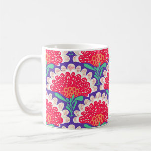 Boho Chic Bloemen Print. Koffiemok