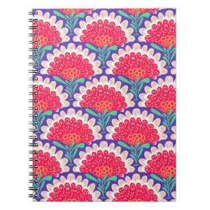 Boho Chic Bloemen  Print. Notitieboek