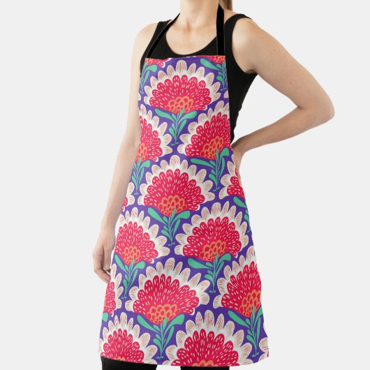 Boho Chic Bloemen  Print. Schort (Insitu)