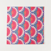 Boho Chic Bloemen Print. Wandkleed (Voorkant (horizontaal))