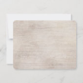 Boho Chic Bloemen Trouw RSVP Kaart (Achterkant)