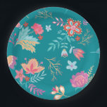 Boho Chic Bloemen Verjaardag Papier Bord<br><div class="desc">Vier die speciale dag met deze charmante Blue Floral Party-Borden. Met heerlijke bloemen in een gedurfd,  levendig palet,  met een vleugje boho-chic,  zijn deze borden ideaal om charme aan uw feestdecor toe te voegen.</div>