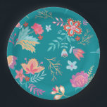 Boho Chic Bloemen Verjaardag Papier Bord<br><div class="desc">Vier die speciale dag met deze charmante Blue Floral Party-Borden. Met heerlijke bloemen in een gedurfd,  levendig palet,  met een vleugje boho-chic,  zijn deze borden ideaal om charme aan uw feestdecor toe te voegen.</div>