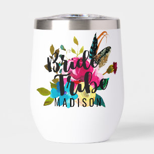 Boho Chic Bloemen Waterverf Bruiloft Bruid Tribe