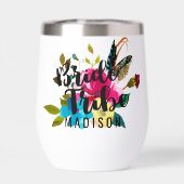 Boho Chic Bloemen Waterverf Bruiloft Bruid Tribe (Achterkant)