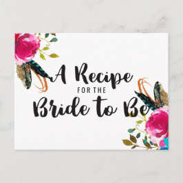 Boho Chic Bloemenboeket Vrijgezellenfeest Recept K Briefkaart