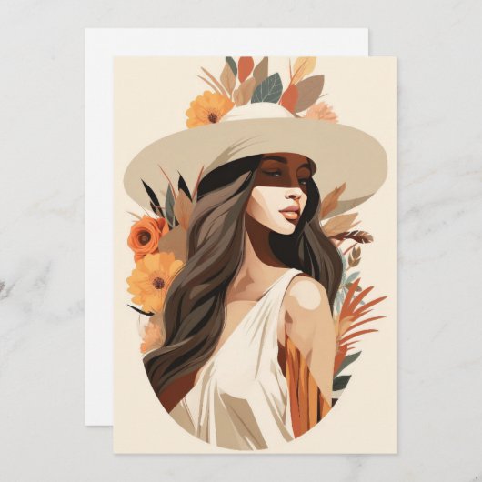 Boho Chic bloemenelegantie (Voorkant / Achterkant)