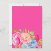 Boho chic bloemenfoto waterverf afstuderen 2024 kaart (Achterkant)