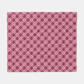 Boho Chic Bloemenpatroon Fleece Deken (Voorkant (Horizontaal))