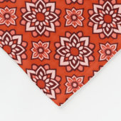  Boho Chic Bloemenpatroon Fleece Deken (Hoek)