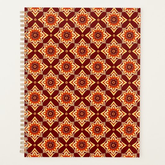  Boho Chic Bloemenpatroon Planner (Voorkant)