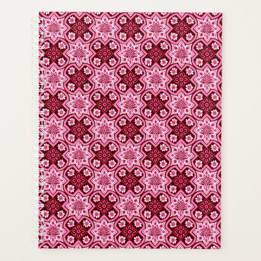 Boho Chic Bloemenpatroon Planner (Voorkant)