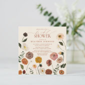 Boho Chic bloementerracotta modern Vrijgezellenfee Kaart (Staand voorkant)