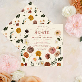 Boho Chic bloementerracotta modern Vrijgezellenfee Kaart