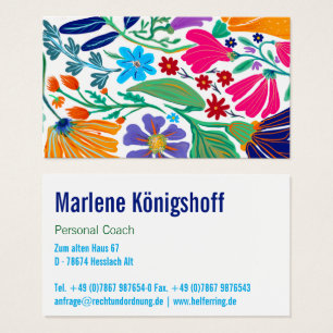 Boho Chic Bloemig Krachtig Visitekaartje
