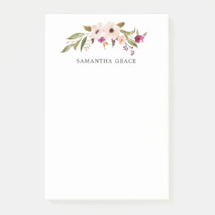 Boho Chic Bloemige Gepersonaliseerde Post-it Notit Post-it® Notes