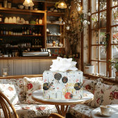 Boho Chic Blue en Red Gift Wrap Cadeaupapier