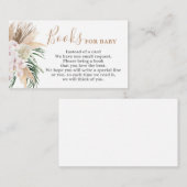 Boho chic boeken voor Baby Kaart (Voorkant / Achterkant)