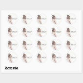 Boho Chic Boheem Dennenveer Aangepaste Feest Favor Ronde Sticker (Vel)