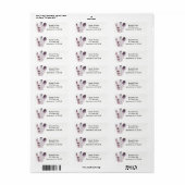 Boho Chic Boheemse Veer Moderne Feest Uitnodiging Etiket (Full Sheet)